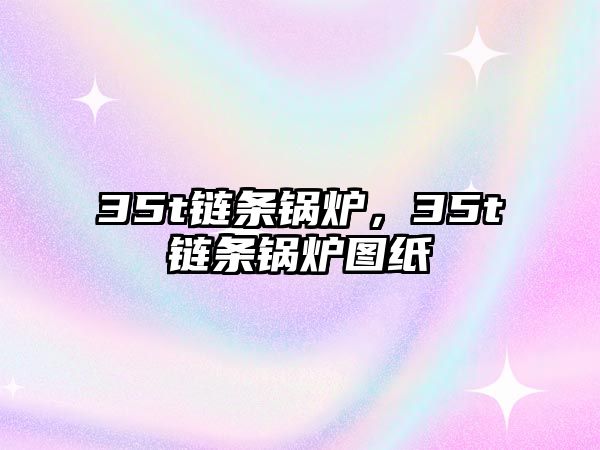 35t鏈條鍋爐，35t鏈條鍋爐圖紙